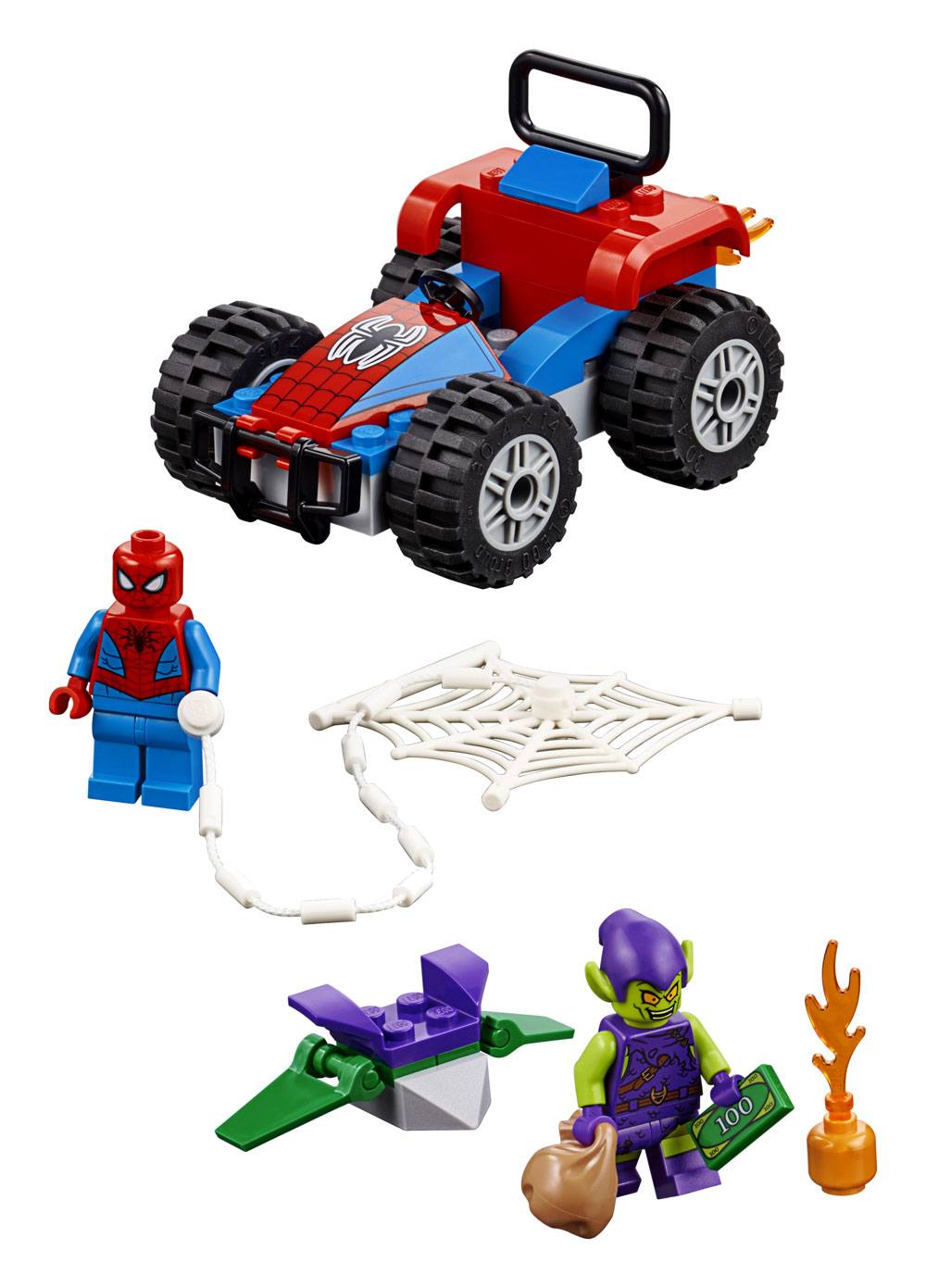 LEGO La voiture de course de Spider-Man contre le Bouffon Vert