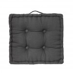 Coussin de sol 40 x 40 cm Horizon uni gris