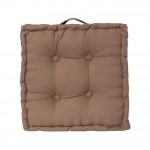 Coussin de sol 40 x 40 cm Horizon uni taupe