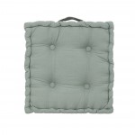 Coussin de sol 40 x 40 cm Horizon uni celadon