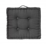 Coussin de sol 40 x 40 cm Horizon uni anthracite