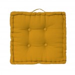 Coussin de sol 40 x 40 cm Horizon uni ocre