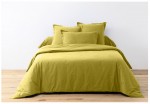 Housse de couette + 2 taies 240 x 260 cm Passion jaune