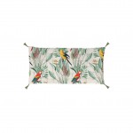 Coussin de sol ou Matelas de sol pompons Safia perroquet 60 x 120 cm