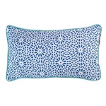 Coussin passepoil 30 x 50 cm Tunise indigo