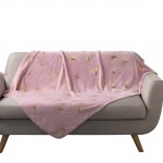 Plaid flanelle 125 x 150 cm bloomys rose