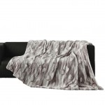 Plaid doux sherpa 125 x 150 cm Caribou