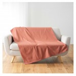 Plaid Jete de lit fauteuil 180 x 220 cm Lucilia terracotta