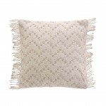 Housse de coussin a franges 40 x 40 cm Itak