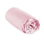 Drap housse coton uni 140 x 190 cm Rose clair