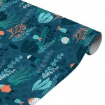 Nappe toile ciree au metre Oceania bleu