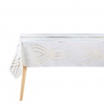 Nappe rectangle 150 x 300 cm Elona blanc