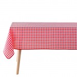 Nappe rectangle 150 x 200 cm Vichy rouge