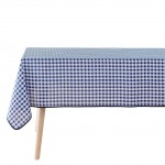 Nappe carree 150 x 150 cm Vichy bleu