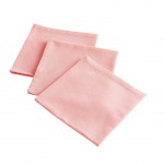 3 Serviettes de table 40 x 40 cm Delicia rose