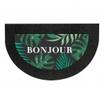 Tapis d'entree demi lune bonjour vesta