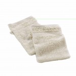 Lot de 2 gants de toilette 15 x 21 cm Elegante sable