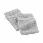 Lot de 2 gants de toilette 15 x 21 cm Elegante gris perle