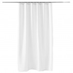 Rideau de douche avec crochets 180 x 200 cm Yalline blanc