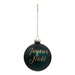 Boule de noel joyeux noel vert