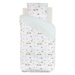 Housse de couette reversible + 1 taie 140 x 200 cm Petites voitures