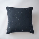 Taie d'oreiller Gaze Coton 60 x 60 cm Gaia Chics Bleu minuit