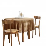 Nappe gaze de coton ronde 180cm  Gaia camel