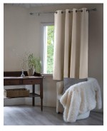 Rideau opacifiant thermique 140 x 180 cm Inuit Beige clair