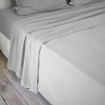 Drap plat flanelle 240 x 300 cm Candice gris