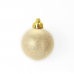 Set de 6 boules chic dore noel