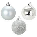 Set de 12 boules Argent