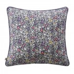 Coussin dehoussable en gaze de coton 45 x 45 cm Malia en fleurs