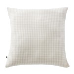 Taie d'oreiller gaze coton Vichy 60 x 60 cm beige