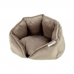 Coussin rond cotele chat ou chien D 40 cm Crafty noisette