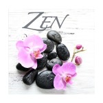 Lot de 20 serviettes en papier zen galet