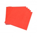 Lot de 20 serviettes en papier 33 x 33 cm Tendance Uni rouge