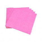 Lot de 20 serviettes en papier 33 x 33 cm Tendance Uni rose