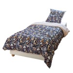 Housse de couette + taie 140 x 200 cm Foret enchantee