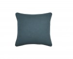 Coussin en gaze de coton 45 x 45 cm Pop color bleu petrole