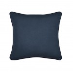 Coussin en gaze de coton 45 x 45 cm Pop color bleu marine