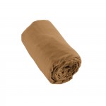 Drap housse flanelle 180 x 200 cm Candice camel