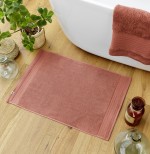 Tapis de bain coton Garance Terracotta