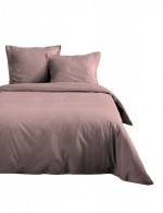 Housse de couette 200 x 200 cm uni Rose