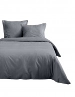 Housse de couette 200 x 200 cm uni Gris