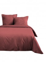 Housse de couette 200 x 200 cm uni Rouge