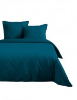 Housse de couette 200 x 200 cm uni Bleu petrole