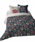 Housse couette + 2 taies 220 x 240 cm Flore