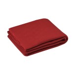 Plaid Polaire Collection Uni 125 x 150 cm Rouge