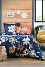 Housse de couette + taies Bouquet Flamboyant