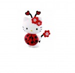 HELLO KITTY Figurine Kitty ladybug coccinelle